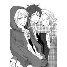 Drawing of three best friends girls and boys. Anime Friends Drawing Boys Materi Pelajaran 6