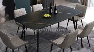 That's why we have a wide variety of designs for you. Home Furniture Black Carbon Steel With Sintered Stone Dining Table China Dining Room Table 6 Seater Dining Table Made In China Com
