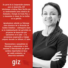 Andrea meza, expositora en ambos eventos y punto focal del programa euroclima+, es directora de cambio climático del ministerio de ambiente y energía de costa rica. Giz Costa Rica La Cooperacion Alemana Giz Felicita A Facebook