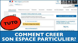Serveur de courrier sortant (smtp). Creation De Son Espace Particulier Impot Gouv Fr Tuto Comment Creer Son Espace En Ligne Youtube