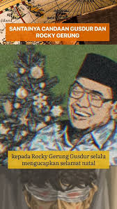 Santainya Candaan Gus Dur dan Rocky Gerung