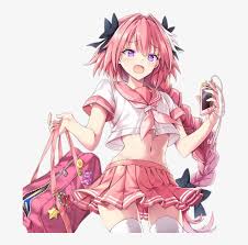 Her main aim is to collect every king there is including their regalia which will enable her to conquer trophaeum tower acquiring the sky regalia. Fategrandorder Fgo Astolfo Anime Manga Videogames Pink Haired Anime Trap Transparent Png 760x814 Free Download On Nicepng