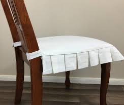 Protect your furniture from daily tearing, spills, stains, etc. Linen Chair Seat Cover With Pleated Ruffles Multiple Colors Etsy In 2021 Seat Covers For Chairs Slipcovers For Chairs Dining Room Chair Slipcovers