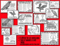Those who dream by day are cognizant of many things which. The Raven By Edgar Allan Poe Poetry Coloring Pages By Tracee Orman