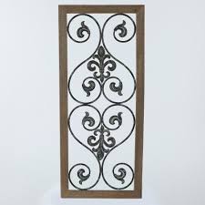 These genuine walnut plaques with metal scroll frame are perfect for academic and professional accomplishments. Rectangular Wood And Metal Scroll Wall Decor