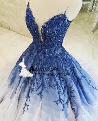 A Line Ombre Prom Dress With Applique Royal Blue Prom Dresses Long Evening Dress Amy2030 Prom Dresses Long Blue Debut Dresses Debut Gowns