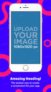 Placeit Mockup Of A Gold Rose Iphone 7 In Portrait Position Showing An App Store Screenshot Pink Iphone Iphone Iphone Mockup