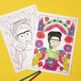 Maybe you would like to learn more about one of these? Frida Kahlo Coloring Page Worksheets Teaching Resources Tpt