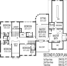 7 Bedroom Colonial House Plan Mansion Floor Plan House Plans One Story Large House Plans
