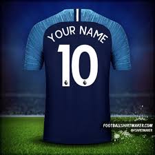 Make Tottenham Hotspur 2018 19 Ii Custom Jersey With Your Name