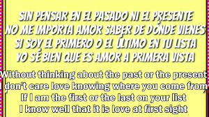 Amor A Primera Vista Letra Lyrics Los Angeles Azules Belinda Espanol Ingles Spanish English Youtube