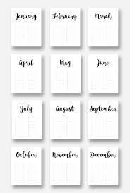 Birthday Calendar Printable Perpetual Birthday Calendar Etsy Perpetual Birthday Calendar Birthday Calendar Calendar Printables