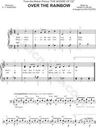 Free piano sheet music pdf, pop, rock, movie soundtrack, musical … Over The Rainbow From The Wizard Of Oz Sheet Music Easy Piano In C Major Download Print Sku Mn0145597
