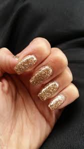 Acrylic Black And Gold Glitter Nails Gold Nails Gold Sparkle Nails Gold Nails Prom Gold Acrylic Nails
