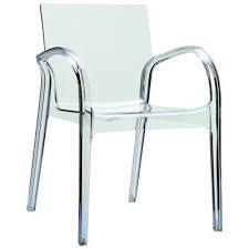 Dejavu Clear Plastic Outdoor Arm Chair Isp032 Tcl Patio Dining Chairs Dining Chairs Chair