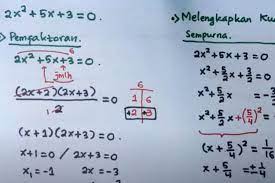 Contoh soal limit pecahan akar sobat guru. Menentukan Akar Persamaan Kuadrat Jawaban Soal Tvri 21 Juli