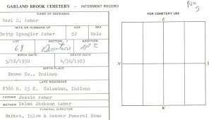 Verl Deotis Asher (1930-1983)