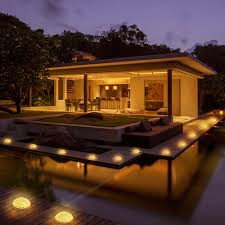 Outdoor Solar Flat In Ground Light Set For Garden Landscape Lighting Pathway S For Sale Online Ebay