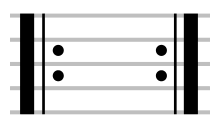 In addition to horizontal staff lines, music — including piano music — employs some vertical lines to help you keep track of where you are in the music, sort of like punctuation in a written sentence. Bar Music Simple English Wikipedia The Free Encyclopedia