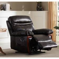 Brown Faux Leather Reclining Massage Chair With Remote Control In 2020 Recliner Chair Brown Recliner