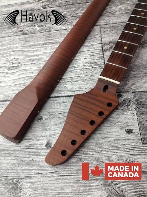 Dark Flame Roasted Maple Neck, 22 Stainless Steel, ST Satin Neck, Medium Jumbo Jescar Frets, Special Electric Guitar Neck - Etsy Finland