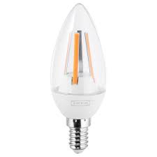Ledare Led Bulb E14 400 Lumen Warm Dimming Chandelier Clear Ikea