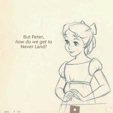 Wendy Darling Peter Pan Disney Disney Sketches Disney Drawings