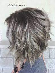 Silver Hair Balayage Smudge Root Hair In 2019 Pinterest Hair Balayage Hair And Hair Styles Silver Hai Hair Styles Pinterest Hair Choppy Bob Hairstyles