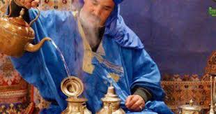 An Arabic Man Pours Moroccan Tea Moroccan Art Tea Culture Arab Culture