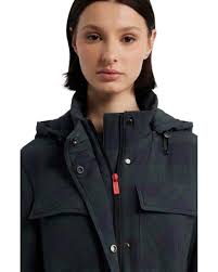 HUNTER Packable Padded Field Jacket in Black