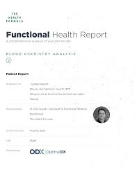 Functional Health Report