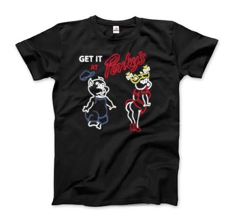 Porky's Strip Club Neon Logo t-shirt - Men (Unisex) / Black / S