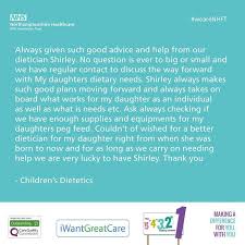 Shirley From Children S Dietetics Got A Card Sent To Her To Say Thank You For Making A Difference We Re Proud Of Your Dedicat Health Care Nhs Northamptonshire