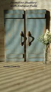 Of course, the decorative purpose stems from the functional purpose. 67 Prim Shutters Ideas Shutters Primitive Shutters Primitive Decorating