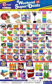 On the selected items (supplements & vitamins) at all merchant's outlet. Emart Batu Kawa Matang Weekend Super Deals 28 30 06 19 Promotion
