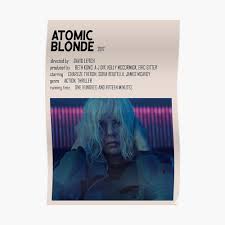 See more ideas about atomic blonde, blonde, alternative movie posters. Atomic Blonde Minimalist Poster Sticker By Eqicurus Redbubble
