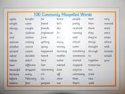 100 Commonly Misspelled Words A4 Literacy Poster Ks1 Ks2 Reading And Writing 1 85 Commonly Misspelled Words Misspelled Words Learn English Words