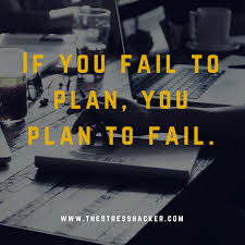 Organisations fail to plan are plan to fail planning is the impact of defining organisational goals or objectives, establishing and overall strategy for achieving those goals, and developing a comprehensive set of plans to compound and set up organisational work. If You Fail To Plan You Plan To Fail The Stresshacker