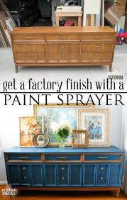 Factory Finish With A Paint Sprayer Prodigal Pieces Refinishing Furniture Refurbished Furniture Repurposed Furniture