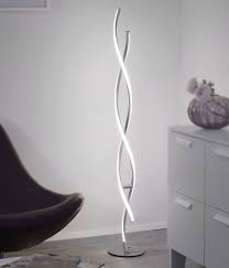 Led Stehlampe Geschwungen Mit Dimmer Hohe 136 Cm Meinelampe
