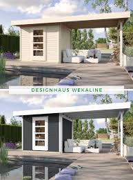 Weka Designhaus Wekaline 172 B Gr 2 28 Mm In 2020 Gartenhaus Mit Terrasse Gartenhaus Weka Gartenhaus