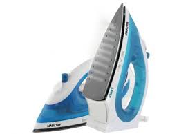 Ferro De Passar A Vapor E A Seco Mallory Jupiter Branco E Azul Com As Melhores Condicoes Voce Encontra No Maga Ferro De Passar Aspirador De Po Portatil Ferro