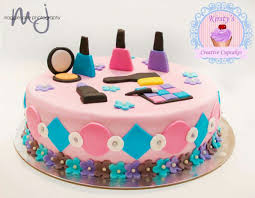 Make up cakes for kids. Makeup Cake Creative Cupcakes Cupcake Cakes Make Up Cake