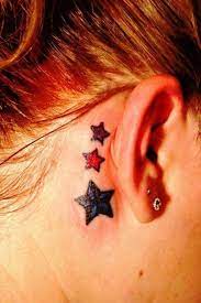 Like we said earlier, the pain is going to be severe getting inked behind the ear. 58 Star Tattoos Behind The Ear