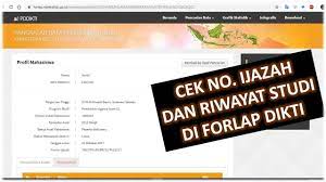 Check spelling or type a new query. Cek Nomor Ijazah Yang Terdaftar Di Dikti No Ijazah Verval Dikti Youtube