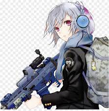 Anime girls with guns aesthetic. Anime Girl With Gun Png Image With Transparent Background Toppng