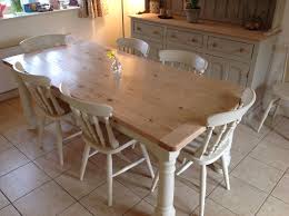 Pine Kitchen Table And Chairs Painted In Annie Sloan Old Ochre Chalk Paint Pine Dining Room Pine Dining Table Shabby Chic Dining Tables