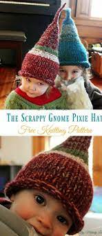 The Scrappy Gnome Hat Free Pattern Baby Knitting Knitting Patterns Free Hats Free Knitting