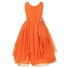Orange Dress For Teenage Girls With Free Pearl Jewelry Set Rss Boutique Formal Wear For Girls Orange Dress For Girls Tutu Dress Kids Dress Girls Orange Dress Teenage Girls Dresses