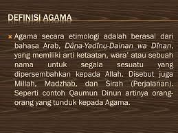 Pengertian agama khusus agama adalah sebuah realitas yang senantiasa pengertian islan secara terminologis diungkapkan ahmad abdullah almadoosi ( 1962 ) bahwa islam adalah kaidah hidup yang diturunkan kepada manusia. Oleh Rohmansyah S Th I M Hum Ppt Download